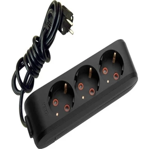 Multi-Led Siyah 3'lü Priz Kablolu 2 m 90133302