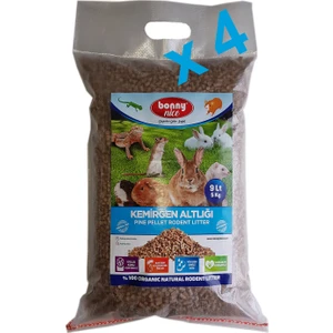 Bonny Nice Çam Pelet Kemirgen Altlığı 5 kg 9 lt x 4 Paket 36 lt
