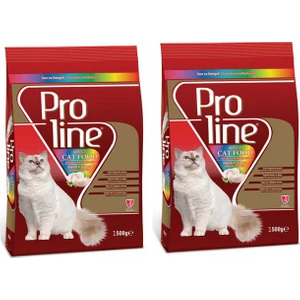 Pro Line Optimum Renkli Taneli Tavuklu Yetişkin Kedi Maması 1.5 kg x 2 Adet