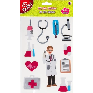 3D Eva Sticker Meslekler Doktor ST0046