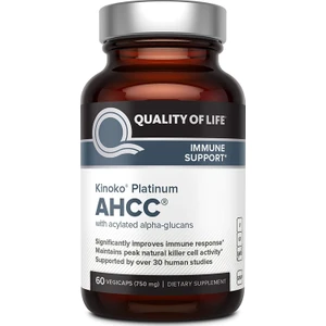 Quality of Life Premium Kinoko Platinum Ahcc Supplement 60 Organik Kapsül