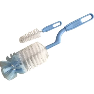 Biberon ve Şişe Temizleme Fırçası 2'li Set - Mavi