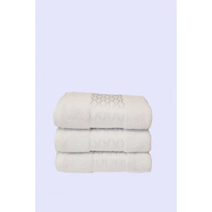 3 Adet Elissa El Yüz Havlusu Beyaz
