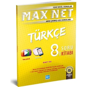 Koza Karaca Yayınları Max Net Türkçe 8. Sınıf Soru Kitabı