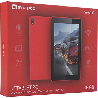 Everest EverPad SC-740 Venüs7 16GB 7 Tablet Kırmızı Fiyatı