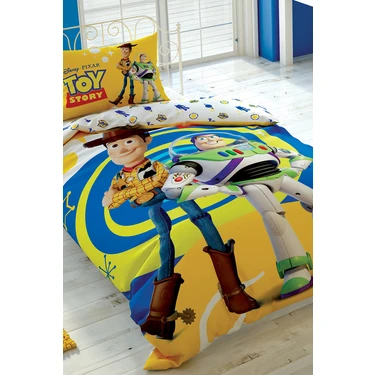 Taç Tek Kişilik Lisanslı Nevresim Takımı-Toy Story