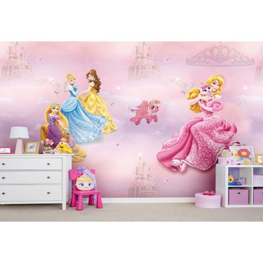 Ozen Prensesler Kiz Cocuk Odasi Icin Duvar Kagidi Fiyati
