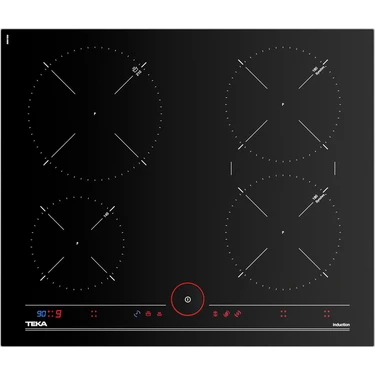 Teka IT 6450 IKNOB Cam Seramik İndüksiyonlu Ocak 7400 W Siyah 60 cm