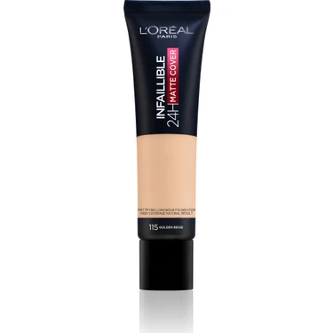 L'Oréal Paris Loreal Paris Infaillible 24H Mat Fondöten -115 Golden