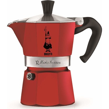 Bialetti Moka Pot Express 3 Cup Kımızı 