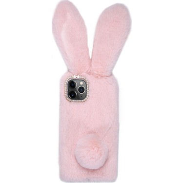 terzi indirgeme sürpriz  Omelo Apple iPhone 11 Pro Kılıf Peluş Tüylü Tavşan Kulak Fiyatı