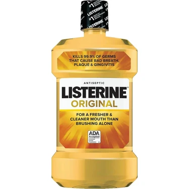 Listerine Original Ağız Bakım Gargarası 1.5 Lt Plak Çıkarma Etkisiyle Nane