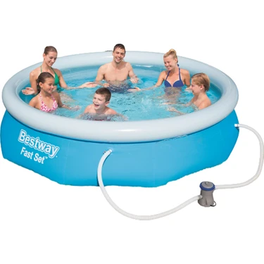 Bestway Üç Katmanlı Dayanıklı PVC Şişme Aile Havuzu 305x76 cm – Super Tough Malzeme, Uzun Ömürlü