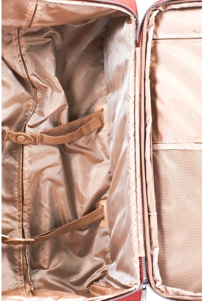 Baggaj Lüx Kumaş Valiz Kabin Boy Pembe
