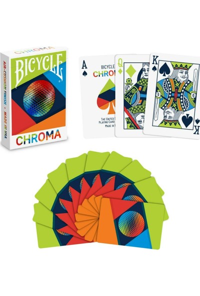 Bicycle Chroma Premium Koleksiyonluk Cardistry Kartı Iskambil Oyun Kağıdı Kartları Destesi