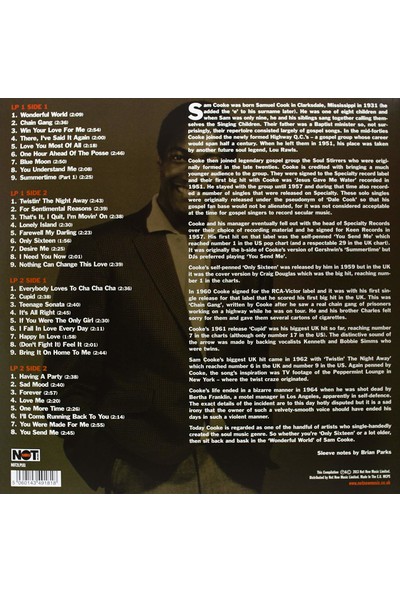 Sam Cooke - The Singles Collection (2 Kırmızı Lp) - (Yabancı Plak)
