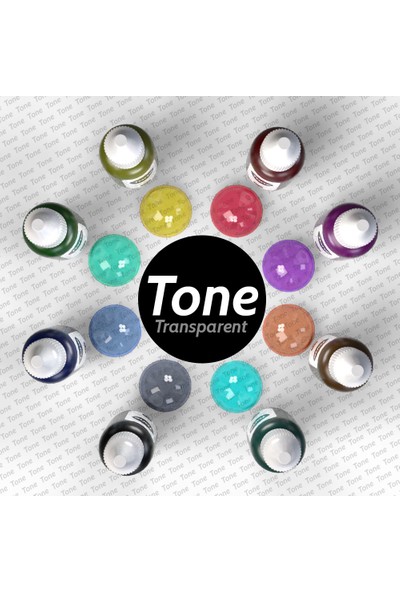 Tone Transparent 8'li Transparan Epoksi Pigment Renklendirici 8 x 20 gr