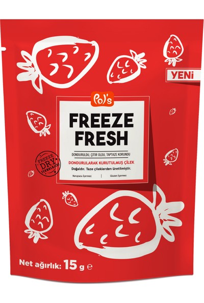 Pol's Organic Freeze-Dried Strawberry 15 gr