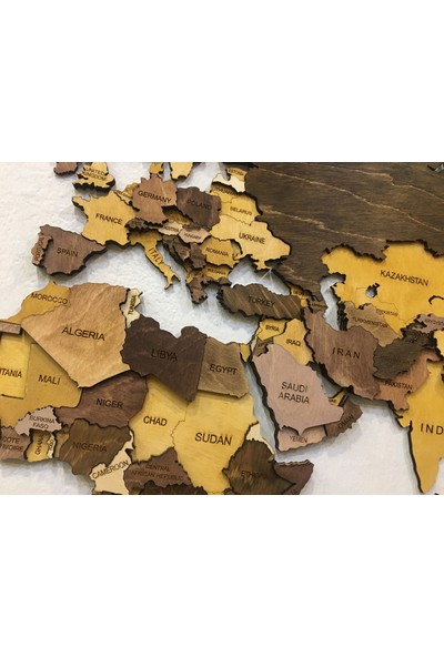 Mapofx Ahşap Dünya Haritası