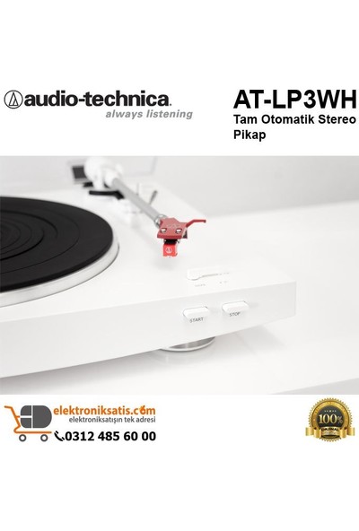 Audio Technica AT-LP3WH Tam Otomatik Stereo Pikap