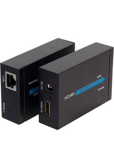 Powermaster HDMI To Cat5-Cat6 Extender 60 Metre Uzatıcı