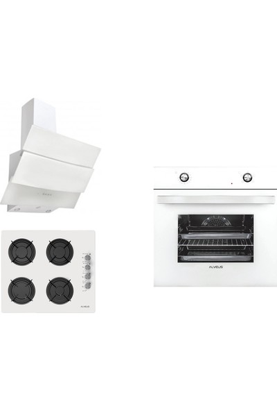 Alveus Ankastre Beyaz Set (F 17/60 - Gls 640 - Mfa 604)