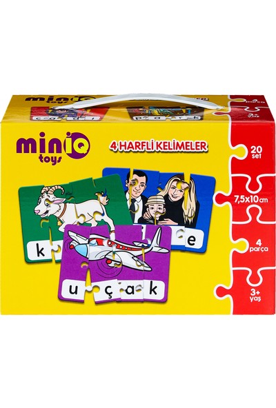 Miniq Toys 4 Harfli Kelimeler Puzzle - 80 Parça