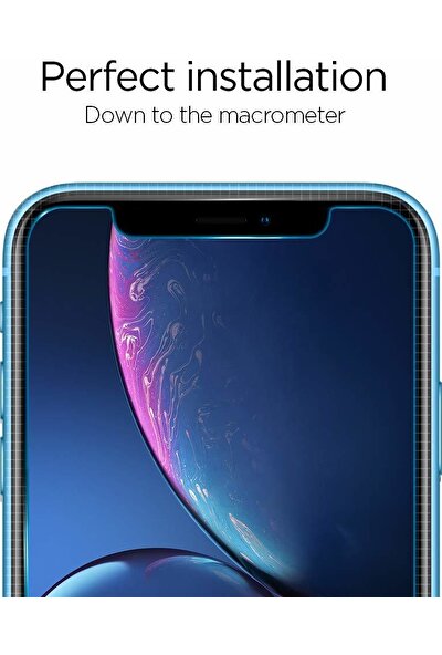 Spigen Apple iPhone 11 / iPhone XR Cam Ekran Koruyucu Kolay Kurulum AlignMaster GLAS.tR (2 Adet) - AGL00101