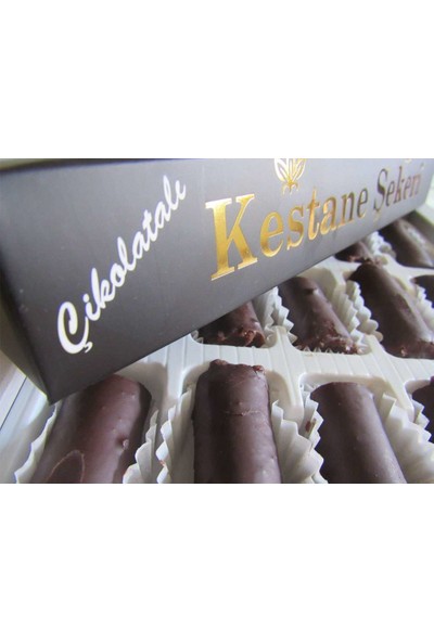 Bursa Hatırası Çikolatalı Kestane Şekeri Lüks Kutu