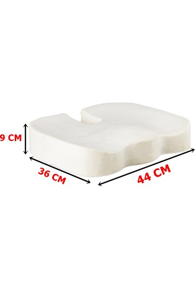 Soft Kadife Kumaşlı Lüks Visco Elastik Coccyx Oturma Minderi Yastığı