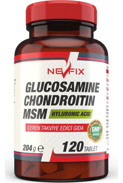 Nevfix 120 Tablet Glukozamin Kondroitin Msm Hyaluronik Asit