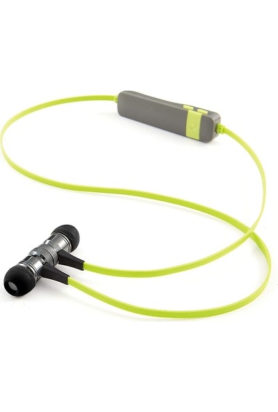 Verbatim Bluetooth Mikrofonlu Kulakiçi Miknatıslı Spor Kulaklık Gri-Yeşil