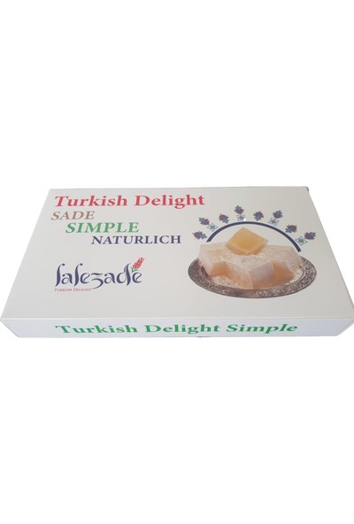 Lalezade Turkish Delight Sade Lokum 300 gr