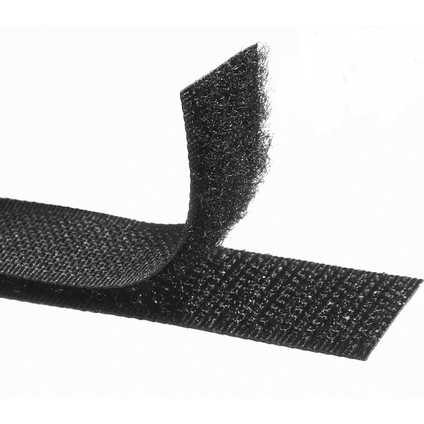 Cırt Bant 1 m Çift Taraflı Siyah Cırt Cırt Bant En 2 cm