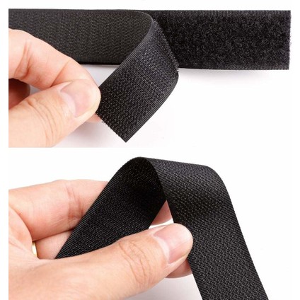 Cırt Bant 1 m Çift Taraflı Siyah Cırt Cırt Bant En 2 cm fırsatları
