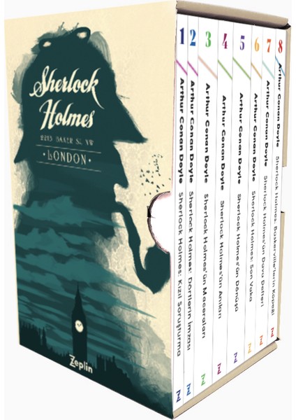 Sherlock Holmes Büyük Set (8 Kitap Takım) - Arthur Conan Doyle