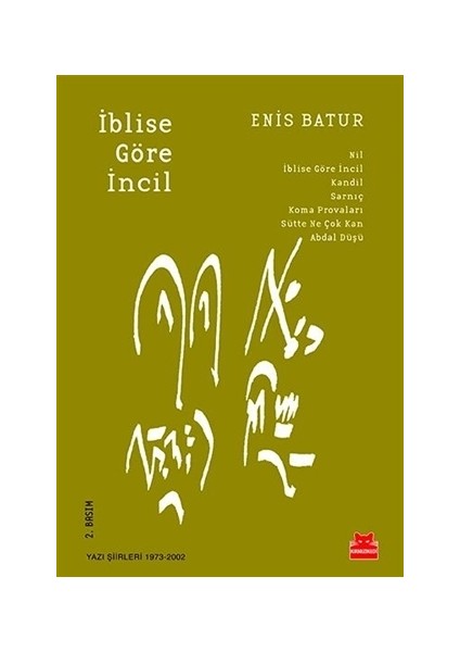 İblise Göre İncil - Enis Batur