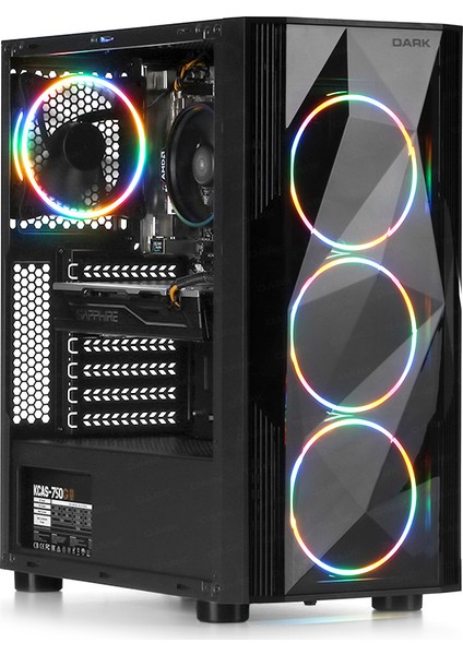 Diamond Pro 500W 4x12cm RGB USB 3.0 Bilgisayar Kasası (DKCHDIAMONDPRO500)