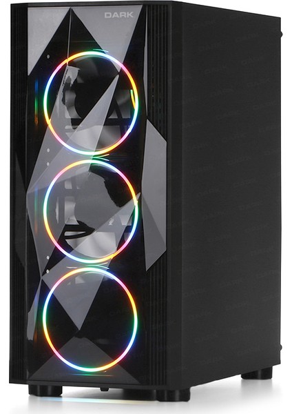 Diamond Pro 750W 80+ Bronze 4x12cm RGB USB 3.0 Bilgisayar Kasası (DKCHDIAMONDPRO750BR)