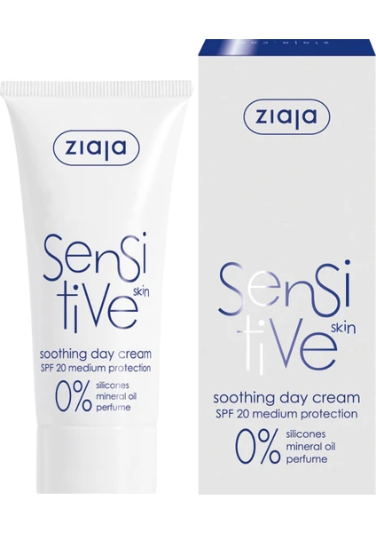 Ziaja Sensitive Skin Yatıştırıcı GündüzKremi SPF20 50ML