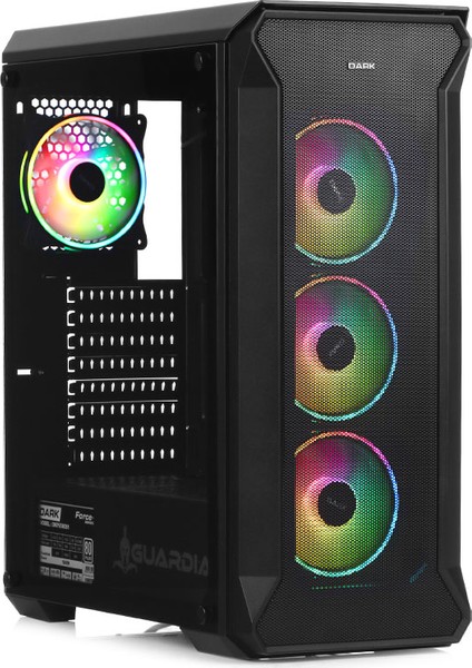 Guardian Pro 600 80+ Bronze 4x12cm ARGB LED Fanlı USB 3.0 Bilgisayar Kasası (DKCHGRPRO680BR)