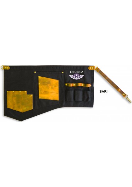 Nakışlı Belden Mutfak İş Önlüğü Barista Master Chef Garson Kuaför Tattoo Önlük fiyatları