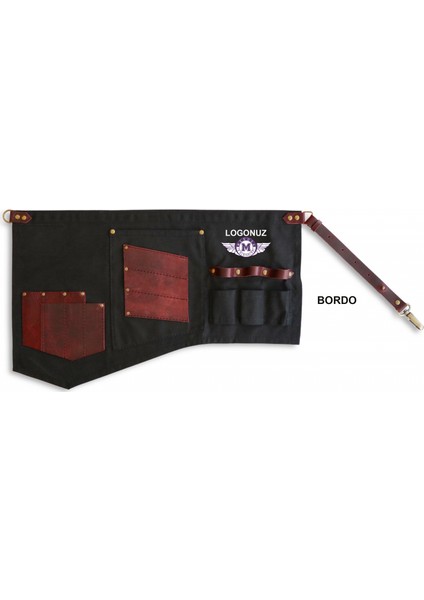 Nakışlı Belden Mutfak İş Önlüğü Barista Master Chef Garson Kuaför Tattoo Önlük fiyatları