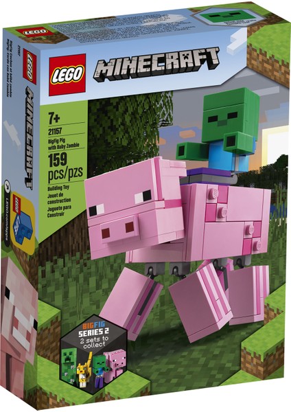 ® Minecraft# 21157 BigFig Domuz ile Bebek Zombi