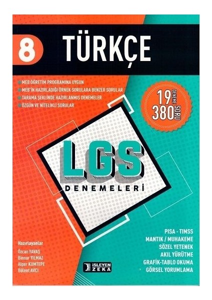 8. Sınıf LGS Türkçe Denemeleri - Binnur Yılmaz