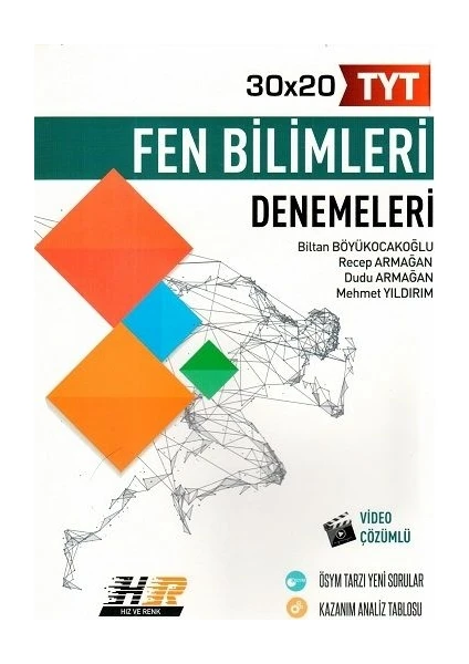 Hız ve Renk Yayınları TYT Fen Bilimleri 30 x 20 Denemeleri