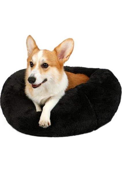 Brownie Yuvarlak Kedi Köpek Yatağı Antrasit M 60 x 60 Yükseklik 22 cm modelleri