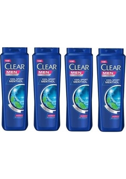 Men Cool Sport Menthol Şampuan 180 ml 4 Adet