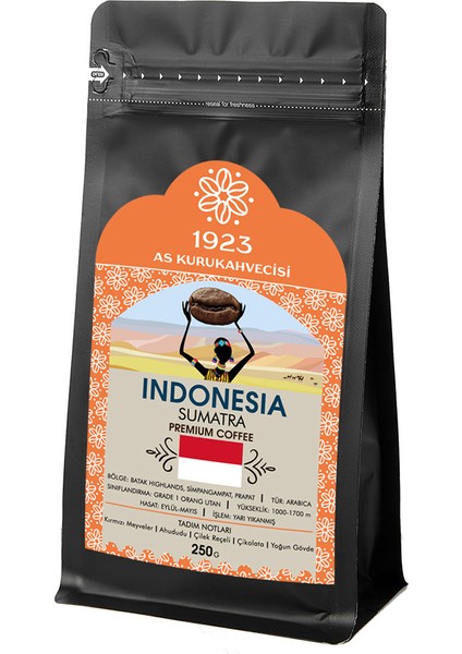Indonesia Sumatra Filtre Kahve 250 gr