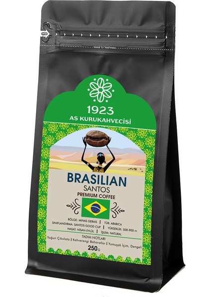Brasilian Santos Filtre Kahve 250 gr